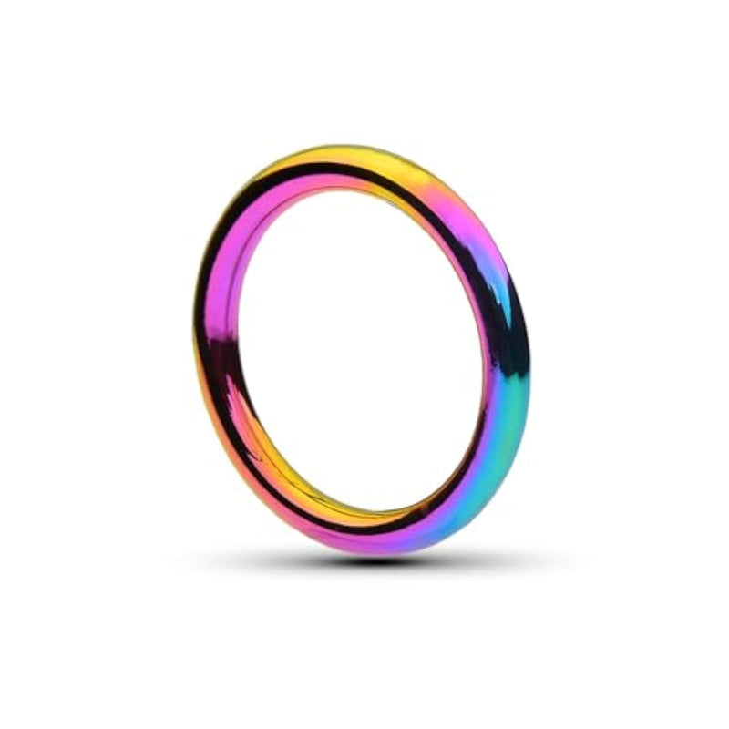 Metal Cock Ring For Men, Colourful Penis Ring Sexual Stimulation Device In 4 Sizes, Men'S Scrotum Pendant Sm Bondage Sex Toy, Mirror Polishing, Easy To Clean & Carry (55Mm)