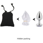 Fetish Deluxe Small Anal Plug Butt Super Quality Stainless Steel Ass Plugs Jewelry Kinkys Sex Love Games Bdsms Toys Personal Massager For Women Lover Good Valentine 'S/Birthday Gift (Purple)