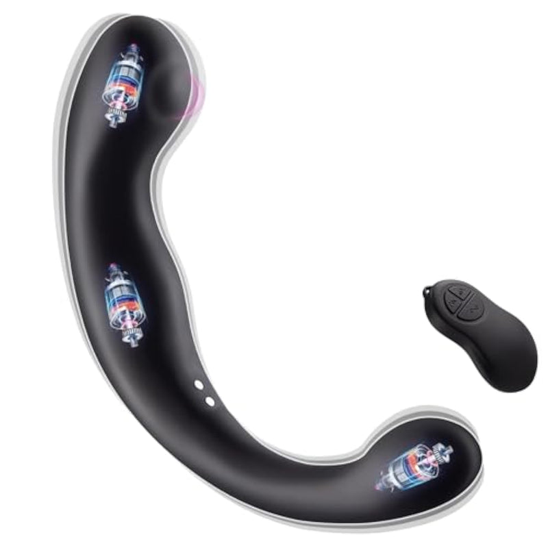 Double Dildo Vibrator Prostate Massager Anal Sex Toys For Men Women G Spot Dildo Vibrator Lesbian Sex Toys For Couples Prostate Wand Butt Plug