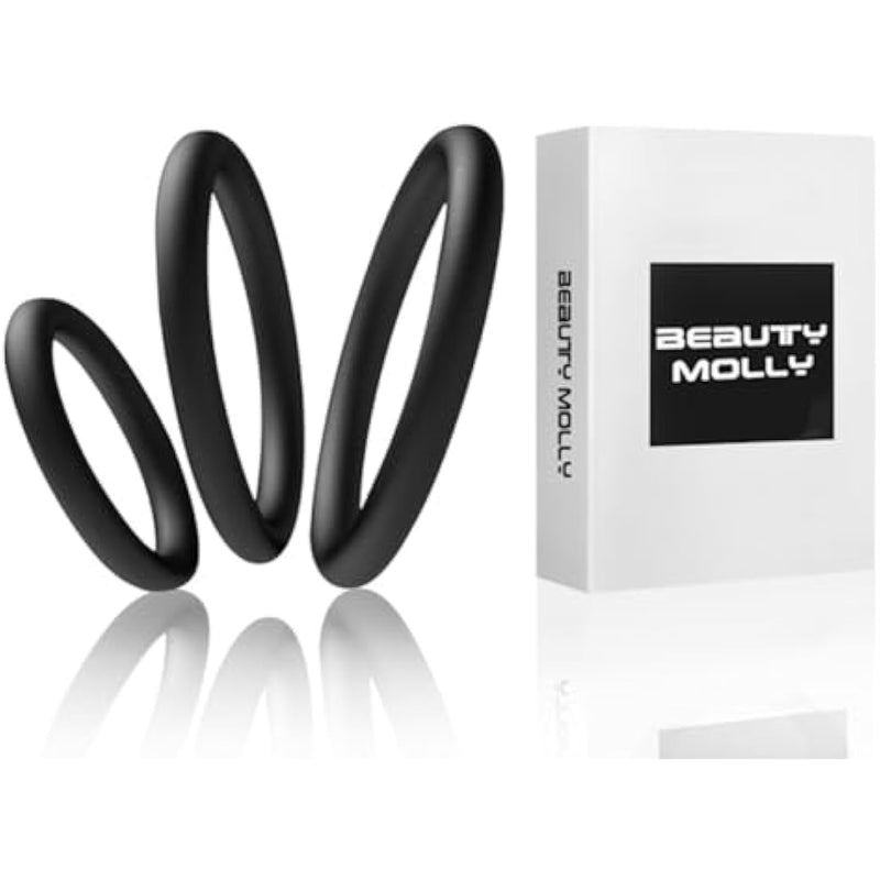 Superior Silicon Penis Cock Ring Set Crings Erection Enhancing C-Ring For Men Adult Sex Toys, 3 Rings