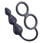 Vibrating Cock Ring Prostate Massager Multi-Point Stimulation Anal Plug 10 Vibration Patterns With Elastic Penis Ring Male Sex Toys Butt Beads
