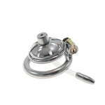 Metal Cock Cage With Urinary Catheter Male Chastity Devices With Invisible Lock And 2 Keys Used To Restrain Man'S Penis Sex Toys Steel Chasity Cages With Openings For Ventilation (1.57In)