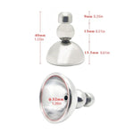 Adult Male Sex Toy - Metal Chastity Cage with Invisible Lock and 2 Keys for Penis Exercise