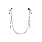 Adjustable Nipple Clamps with Chain Necklace for Sensual Exploration