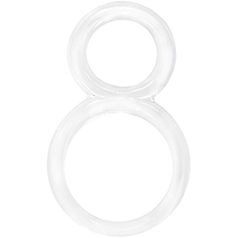 Ofinity Cock Ring, Clear - Double Cock Ring - Penis Ring, Stretchy, Comfortable Pleasure Ring - Couple Sex Toys, Dick Ring For Mutual Pleasure