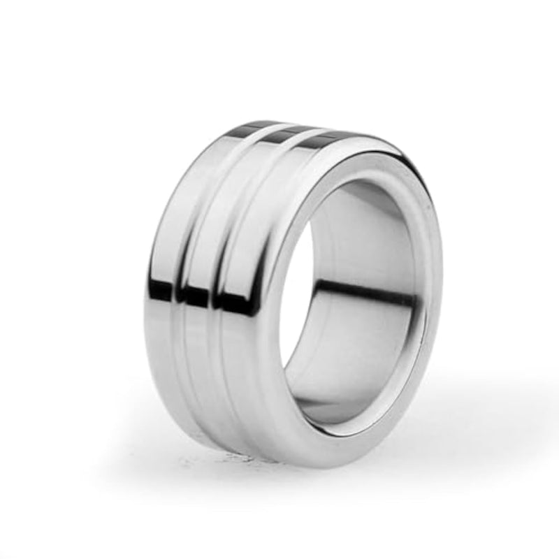 Male Penis Weight Ring for Adult Sex Enhancement - 23mm Metal Locking Ring