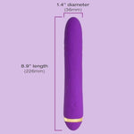 Bedroom Your Highness [Purple] Intimate Vibrator For Women By Burruss | Couples Rechargeable Massager With Usb Charging Cable, Satin Pouch | Portable Pleasure Adult Toys
