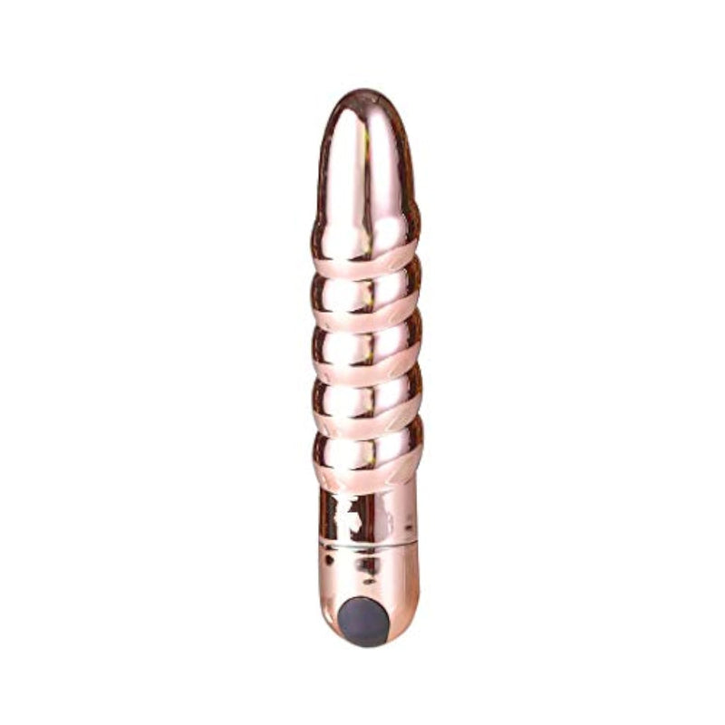Lola Usb Rechargeable Silicone 10-Function Vibrating Twisty Bullet - Rose Gold