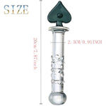 Glass Dildo Crystal Penis Glass Pleasure Wand Female Masturbator Sex Toy,Novelties Glass Dildo Crystal Penis Glass Wand G-Spot Stimulation Female Masturbator For Women And Couples(Style 2)
