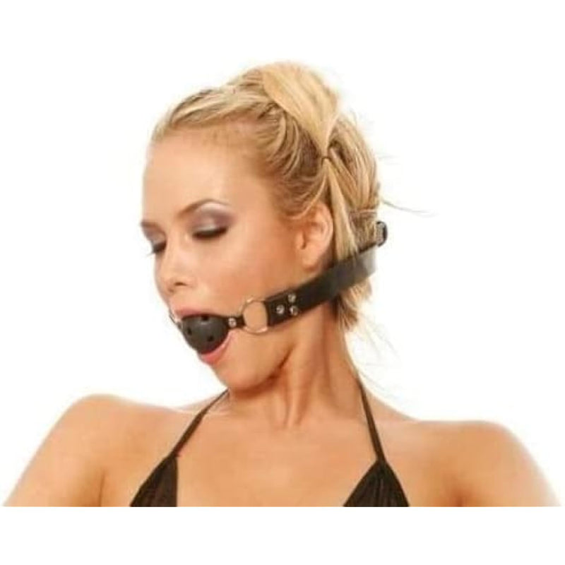 Mouth Ball Gag Sm Ball Gag Ball With Holes Open Mouth Gag Sex Play Adult Bondage Restraints Sm Leather Bondage Fetish Sex Toys For Beginners