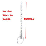 Urethral Sounds Plug For Men, 5.12 Inches Stainless Sex Toy Urethral Sounding Rod, Large