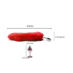 Premium Stainless Steel Fox Tail Butt Plug for Beginners and Couples - Temperature Play and Body-Safe Design