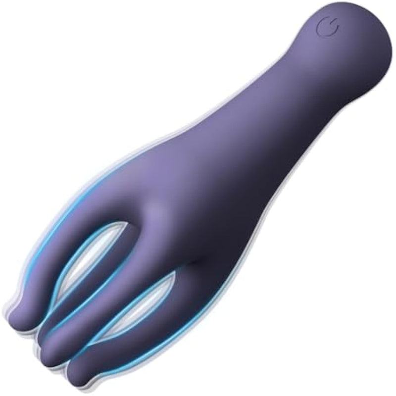 Women Clit Nipple Clamps Breast Glans Earlobe Massage Vibrator, Reduced Men Penis Sensitivity Humanoid Finger Vibrator For Self-Pleasure And Stimulation Waterproof Usb Rechargeable 10 Vibration Modes