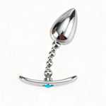 Luxury Metal Anal Hook Anchor Ball Shaped with 3 Diverse Sizes for Beginner and Advanced Use
