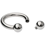 Chastity Penis Ring With Round Head Massage Beads, Male Glans Ring Weighted Scrotum Pendant Stretcher In 4 Sizes, Cock Ring Sm Bondage Sex Toys For Men (Silver,40Mm)