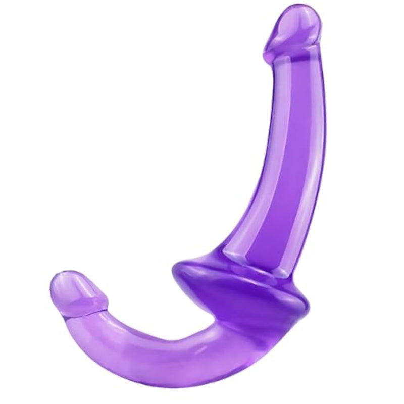 Double-Ended Silicone Long Dildo for Lesbians - Realistic Double-Ended Adult Anal Sex Toy with Hands-Free Strap-On