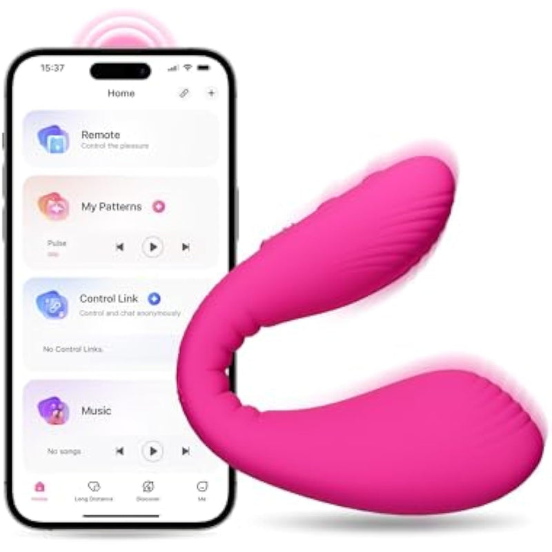 Dolce Remote Control Vibrator?Adult Sex Toys & Games,Womens Sex Toys,Clitoris & G-Spot Vibrating Sex Toy For Double Stimulation With 10 Vibration Patterns