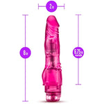 8" Soft Realistic Clitoral Nubs Vibrating Dildo - Powerful Multi Speed Vibrator - Sex Toy For Women - Sex Toy For Adults (Pink)