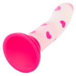 Glow-in-the-Dark Heart-Shaped Silicone Anal Plug with Strong Suction Cup Base - Se-0309-00-2