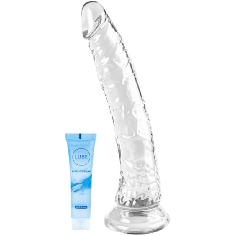 Realistic Huge Dildo Sex Toys For Women - 11 Inch Body Safe Material G Spot Adult Lifelike Dildos With Strong Suction Cup Penis For Men Anal Hands-Free Play Sexual Wellness Products Transparent