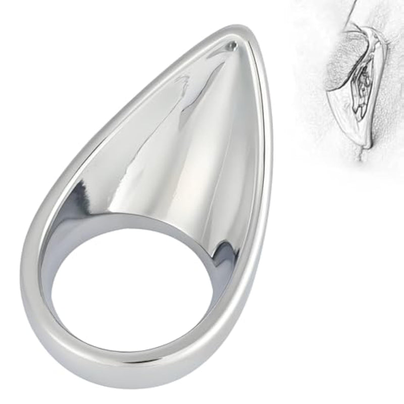 Penis Erection Ring for Male Training and Exercise - Stainless Steel Chastity Device