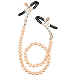 Nipple Clamps Non Piercing With Metal Chain Bdsm Fetish Adult Games Sex Slave Female Sex Toy Nipple For Womens Pleasure For Couples Cosplay (Rose Gold)