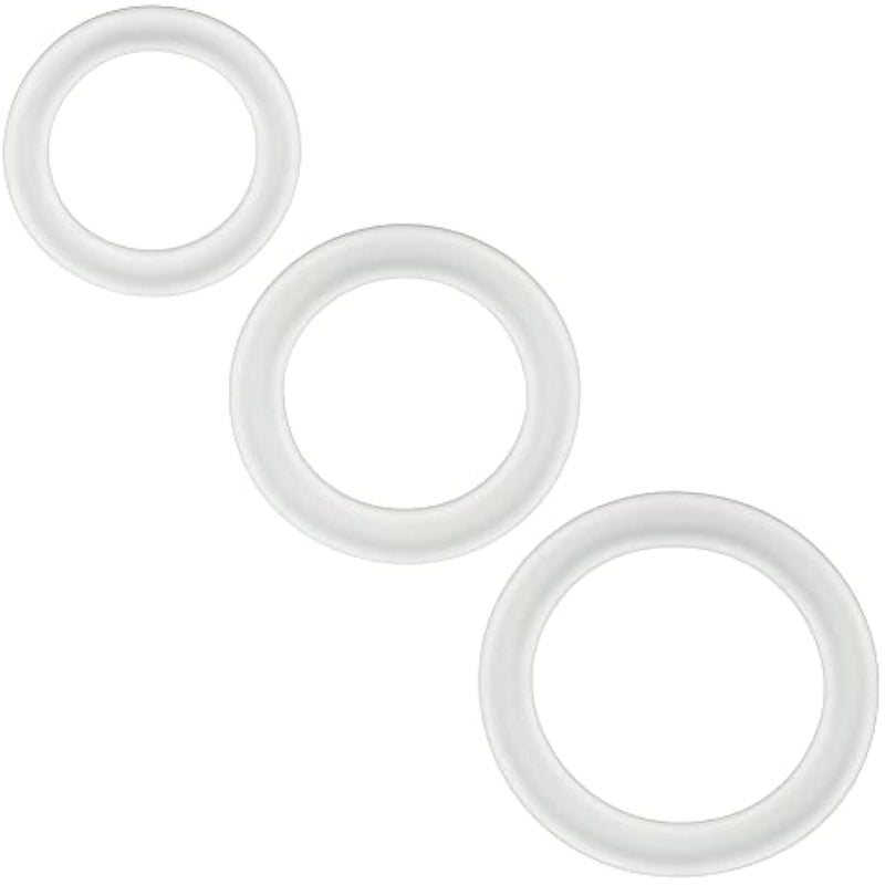Silicone Cock Ring Set 3 Pcs Stretchy Penis Ring For Erection Enhancing Delay Ejaculation Sex Toy For Men