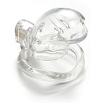 Male Chastity Device Cock Cage - Average Size Chastity Cage With 3 Active Rings & Keys Adult Sex Toy For Men Pc Plastic(Transparent)