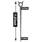 Urethral Sounds – Silicone Penis Plug 11.81 Inch Cone Shaped Urethral Dilator With Safe Ring - Masturbation Rod For Men (M: 0.19-0.47 Inch)