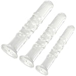 Leewedng Large Glass Dildo,7.32 Inch Crystal Pleasure Wand Butt Plugs Prostate Massager Adult Sex Toys For Men, Women,G Spot