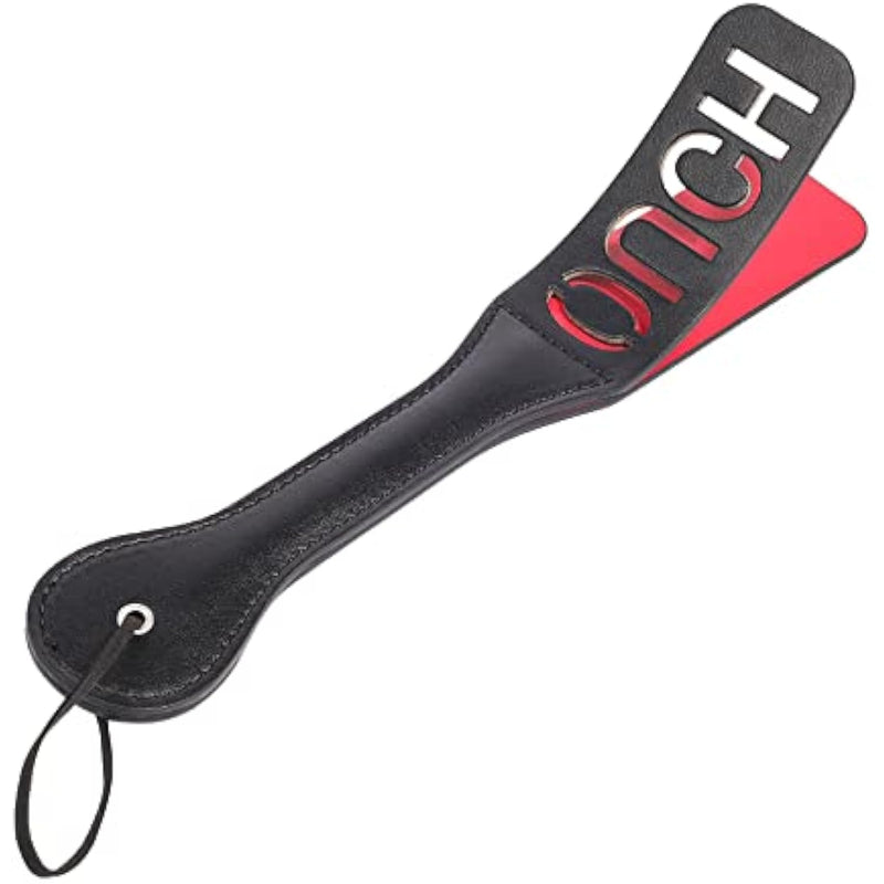 Ouch Slapper Spanking Paddles For Adults, 12.8Inch Faux Leather Paddle For Bdsm Sex Play