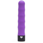 Silencer Vibrator - 7 Inch Vibrator For Women - Multispeed Quiet Massager - Rounded Tip & Wavy Shaft For Stimulation - Waterproof - Purple