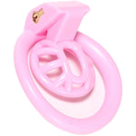 2022 Super Small Penis Ring Sissy Chastity Cage,Locked In Male Chastity Device With 4 Base Ring (S-Mini, Pink)