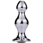 Stainless Steel Anal Beads Butt Plug With Big Balls And Purple Jewelry Prostate Massage Trainer Anal Dilator For Couple And Lovers