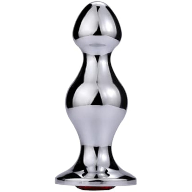 Stainless Steel Anal Beads Butt Plug With Big Balls And Purple Jewelry Prostate Massage Trainer Anal Dilator For Couple And Lovers