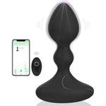 Anal Plug Vibrator With Remote Control&App,Sex Toys For Men Women, Prostate Massager With 10 Vibration Modes,Vibrating Butt Plug Anal Toys,Male Sex Toys Couple Vibrators (Black App)