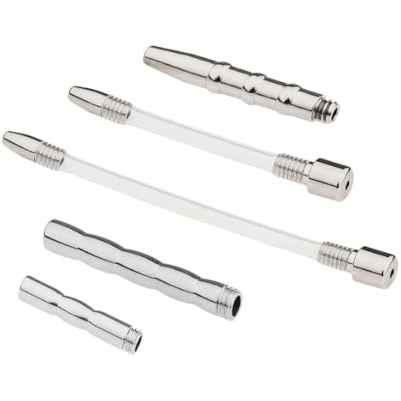 5 Pcs Urethra Trainer Set Chastity Lock Accessories Chastity Device Sex Toy Sound Urethral Plug Urethral Toy Urethral Masturbation Stick Catheter Sound Penis Plug Male Urethra Stimulation