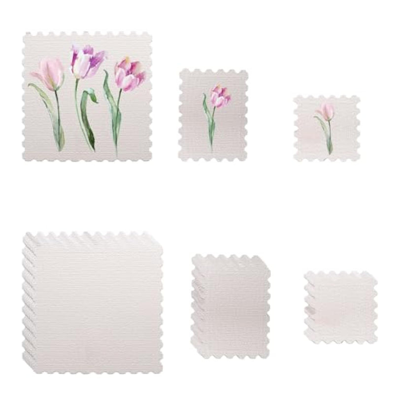 90 Pcs Watercolor Paper Stamp Set, 300 GSM Blank Cards in 3 Sizes for DIY Crafts