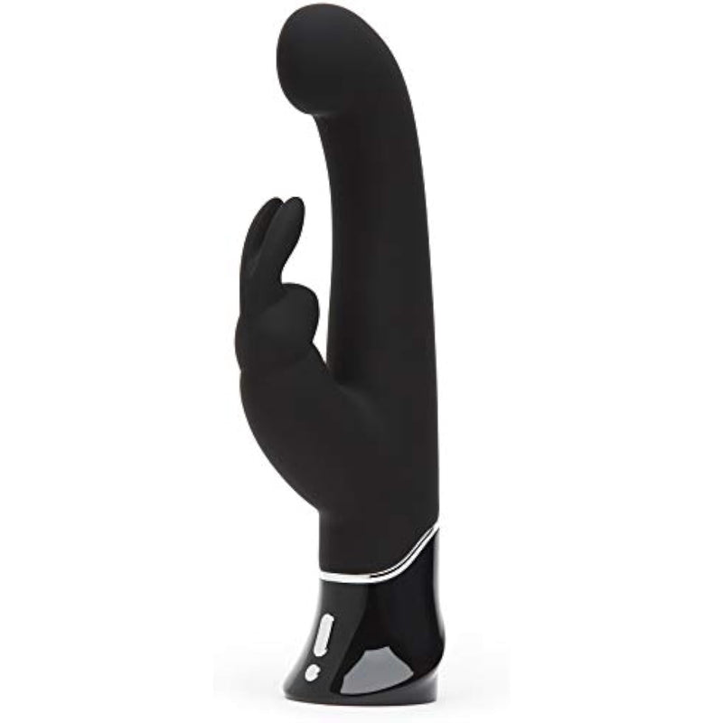 Fifty Shades of Grey Greedy Girl Rabbit Vibrator | 5.5 Inch Silicone G Spot Vibrator for Women | Vibrating Dildo Dual Stimulation Adult Sex Toy | Waterproof Personal Massager | Gifts for Women | Black