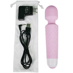 Rechargeable Wand Vibrator Hypoallergenic Silicone 20 Vibrational Patterns Sex Toy For Women Men Couples Clitoral Stimulation Penis Balls Nipples Versatile