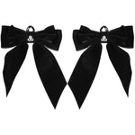 Bowtie Nipple Clamps Adjustable Non-Piercing Large Nipple Clips With Bow Knot Body Decorations For Women (Black)