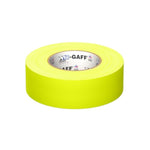 2 Inch x 50 Yard Fluorescent Yellow Matte Gaffer's Tape with Rubber Adhesive