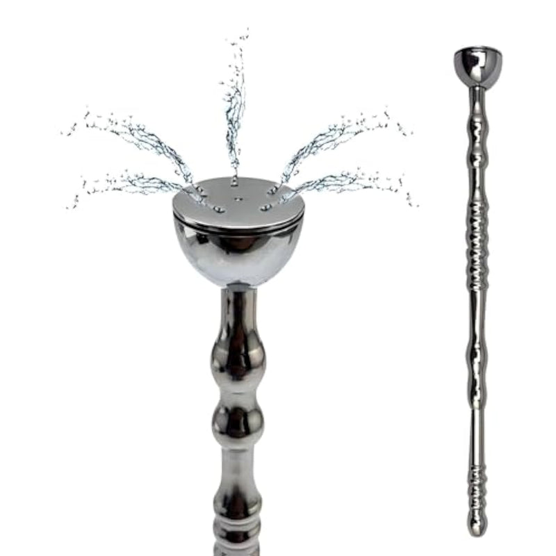 Penis Plug - Hollow Metal Sounding Rod Sex Toys - Catheters & Sounds Urethral Plug Stainless Steel Urethral Sound Urethral Dilator With Water Spray (Sprinkler)