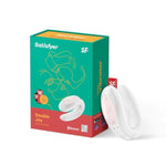 Double Joy Connect App | Partner Vibrator | 2 Strong Power Motors | Waterproof (Ipx7) | Rechargeable Battery | Skin-Friendly Silicone (White)