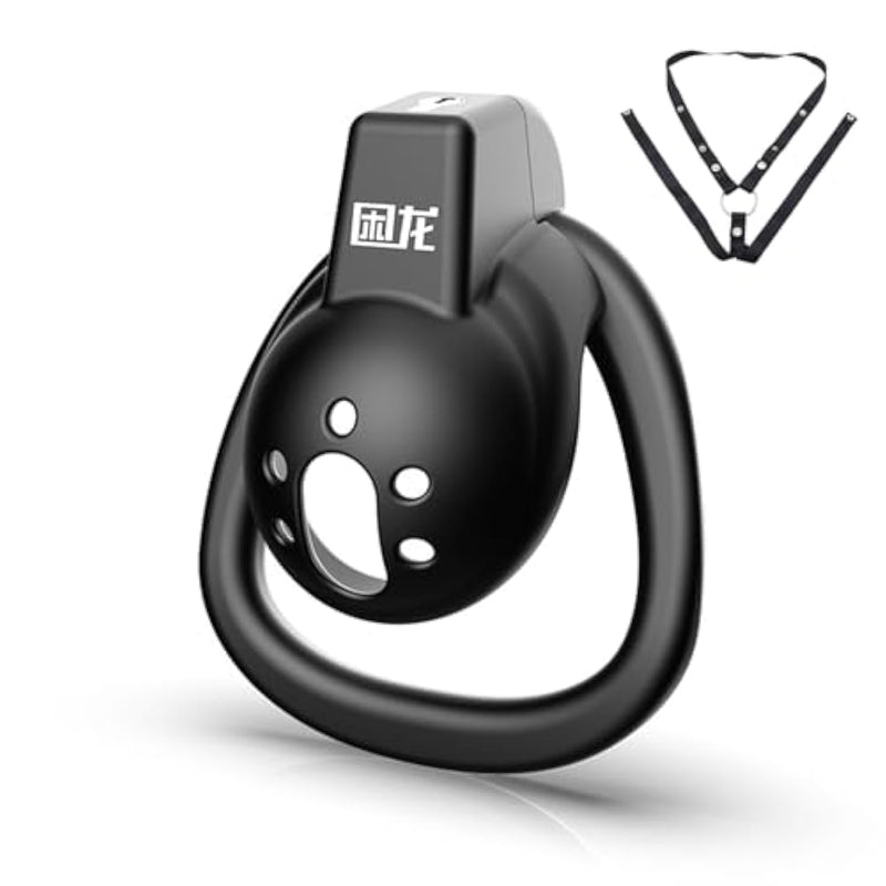 Chastity Cage For Male With Chastity Belt Small Bondage Penis Cage Smooth Kg Cock Cage Chastity Devices Key Sex Toy For Men Black Chasity Cage With 3 Sizes Rings?A Style?