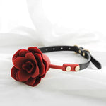 Mouth Gag Breathable Roses Ball Gag Bondage Gags & Muzzles Ballgag Bdsm Sex Toys For Woman, Fetish Adult Games Slave Female Sexy Toy For Couples Cosplay (Black)