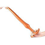 Long Butt Plug Ultra Soft Liquid Silicone Sinuous Anal Plug Anus Dilator For Beginner Advanced Men Women (S)