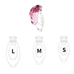 Soft Silicone Chastity Cage With 3 Chasity Clips, Invisible Lock Design, Cock Cage Adult Sex Toy For Men, Sissy Male Penis Clip Panties Sm Fetish Bondage Devices (Red)