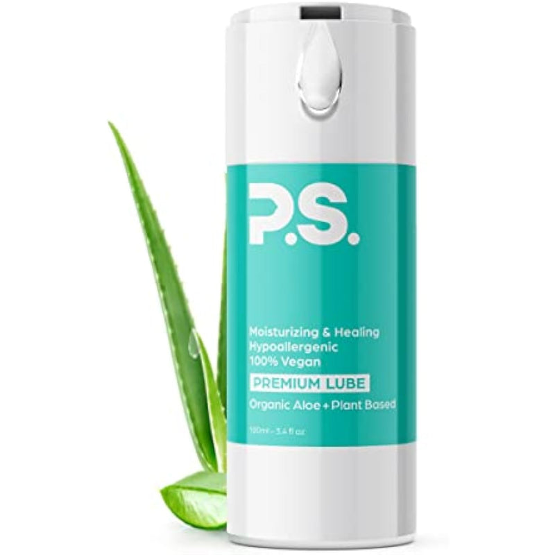 Personal Lubricant - Organic Aloe & Plant Based Lube - Clean, Vegan, & Ph Balanced - 100% Natural Water Based Lubrication - 100Ml Bottle