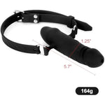 Bdsm Penis Mouth Gag, Double Sided Dildo Gag Strap On Sex Gag Bondage Restraints Adult Sex Toy